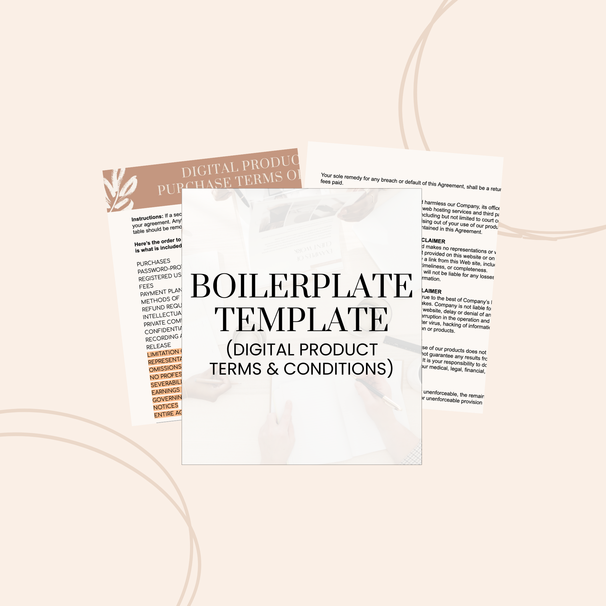 Boilerplate Clauses (Digital Product Terms &amp; Conditions)