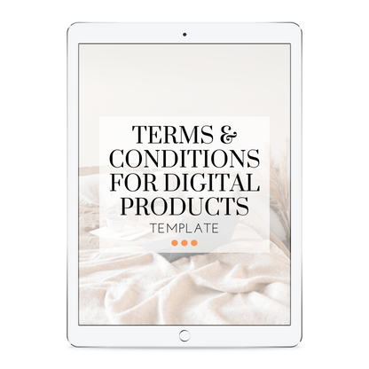 Digital Product Terms of Purchase Template