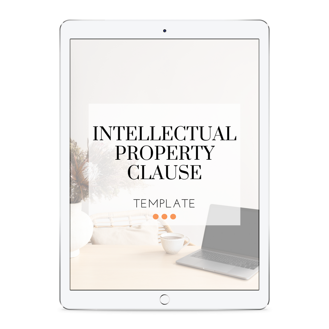 mockup of intellectual property clause template