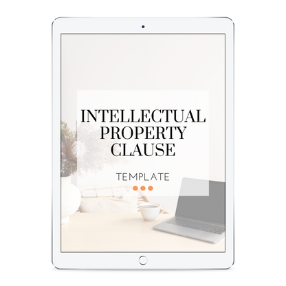 mockup of intellectual property clause template