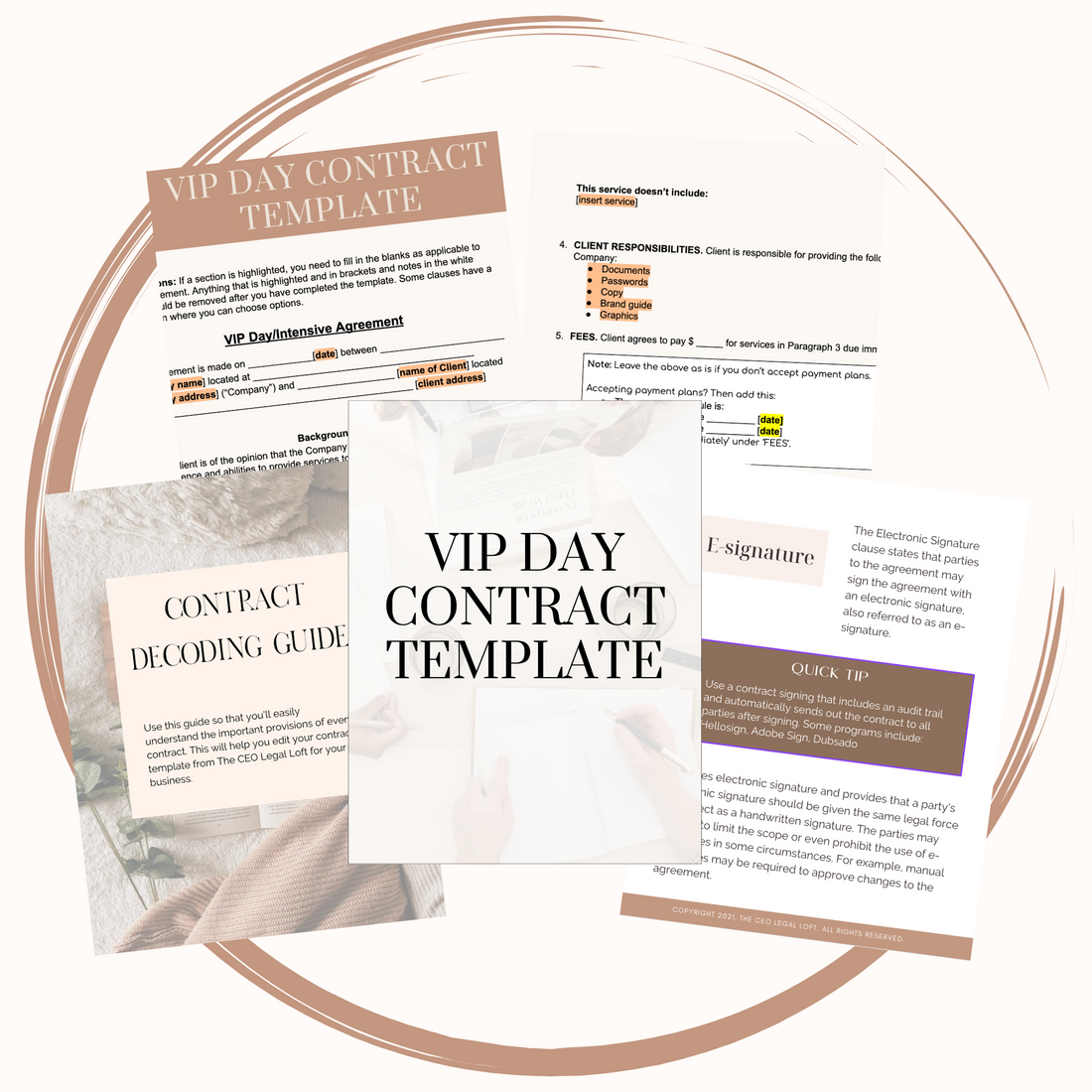 VIP Day Contract Template